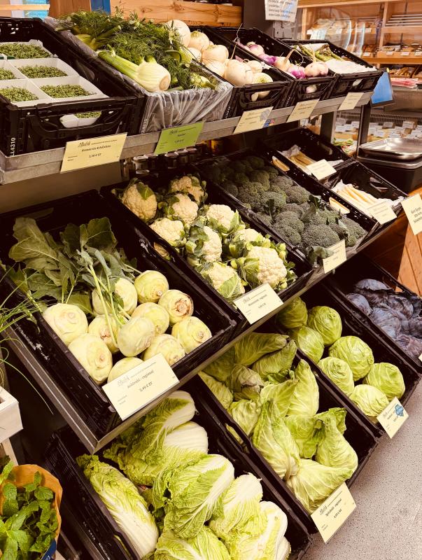 Kohlrolli im Laden