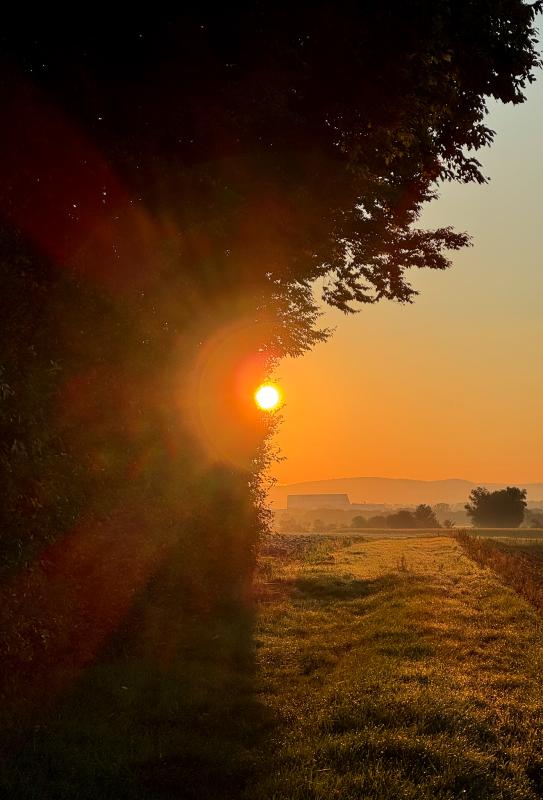 Sonnenaufgang im Herbst
