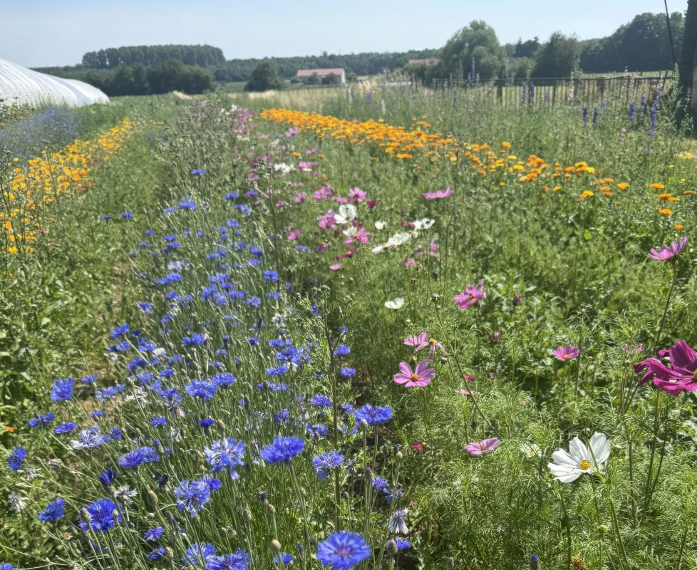 Blumenfeld für den Hofladen