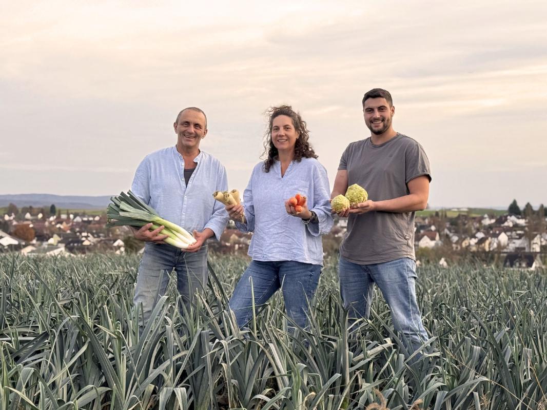Rebekka, Thomas und Philipp Suppengemüse